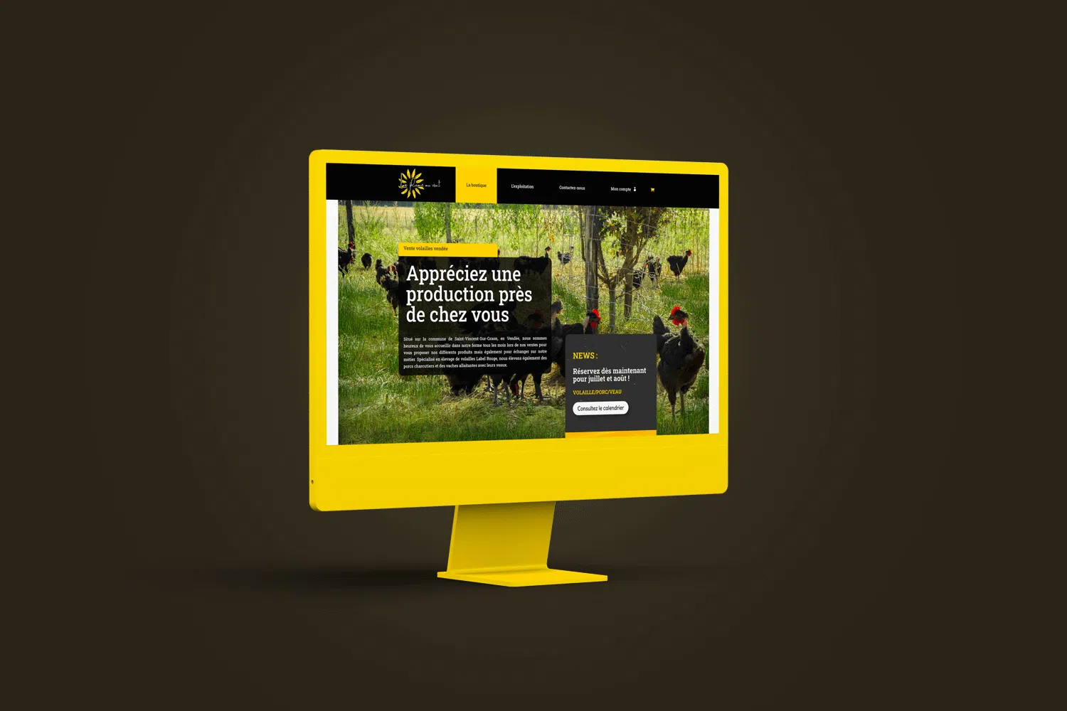 Creation site web e commerce tpe agriculteur 1