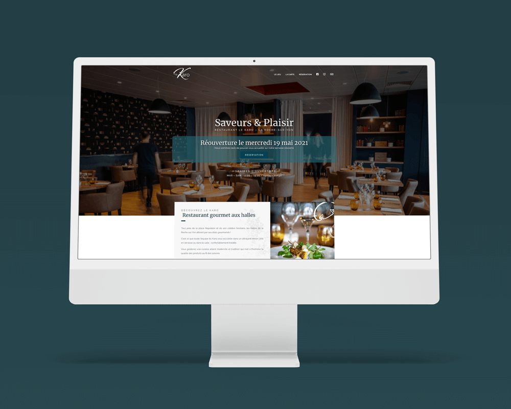 creation site web restaurant karo