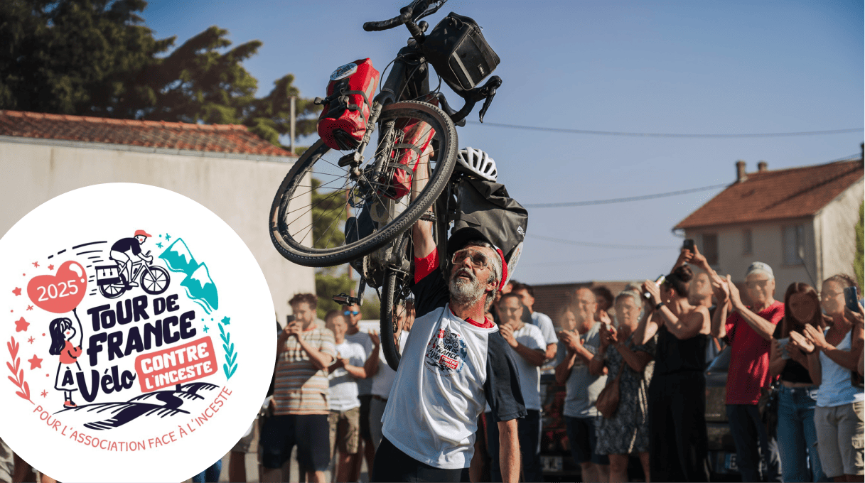 Article Tour de france à Vélo contre l'inceste