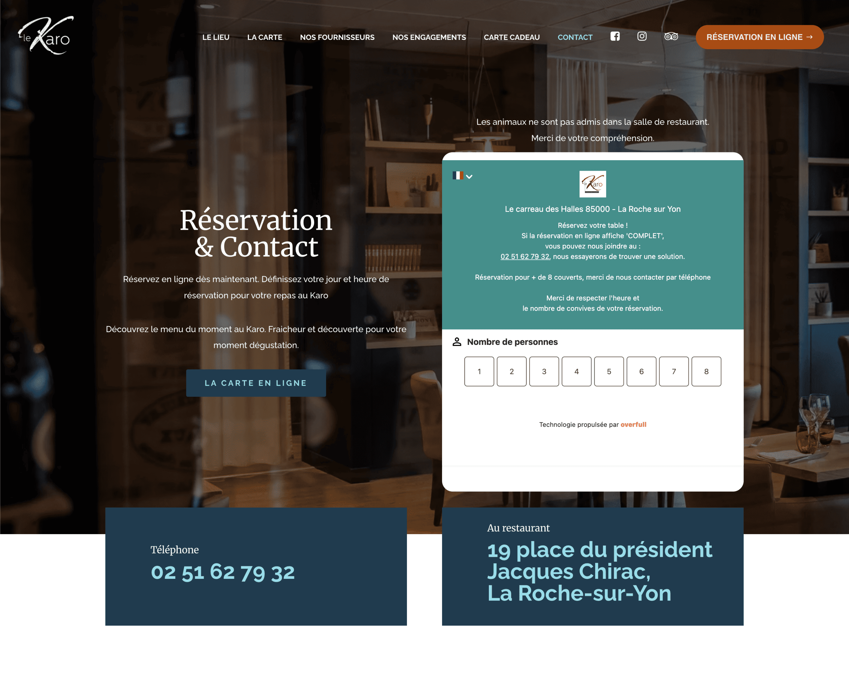 Etude de cas Reservation Le Karo