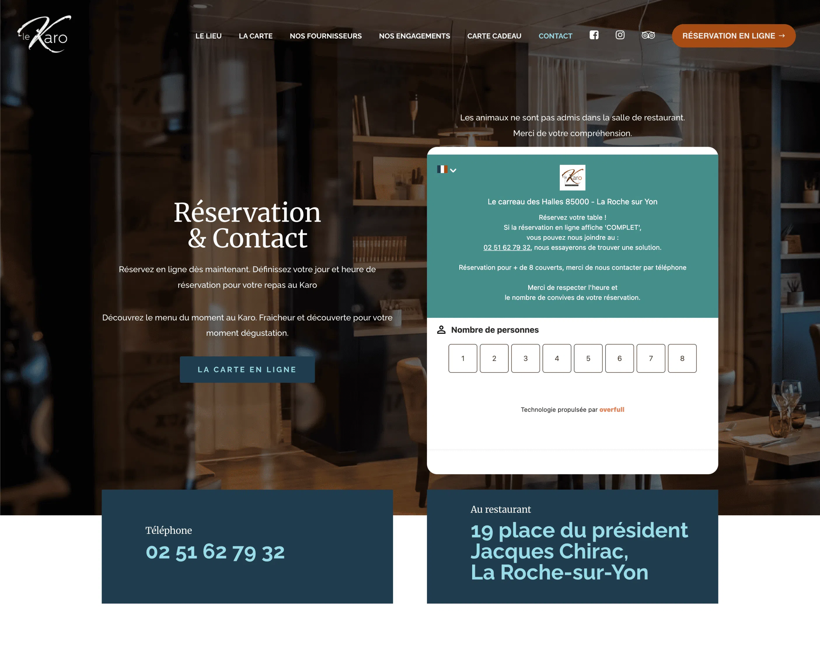 Etude de cas Reservation Le Karo